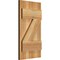 Ekena Millwork Joined Board-n-Batten Shutters w/Z-Bar, Rough Sawn Western Red Cedar, 10 3/4W x 20H, PR RBJ06Z11X020RWR - alternate 3